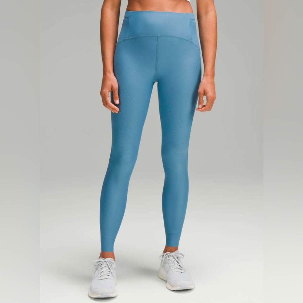 NWOT Lululemon SenseKnit Running High-Rise Tight 28" Utility Blue - Picture 2 of 11